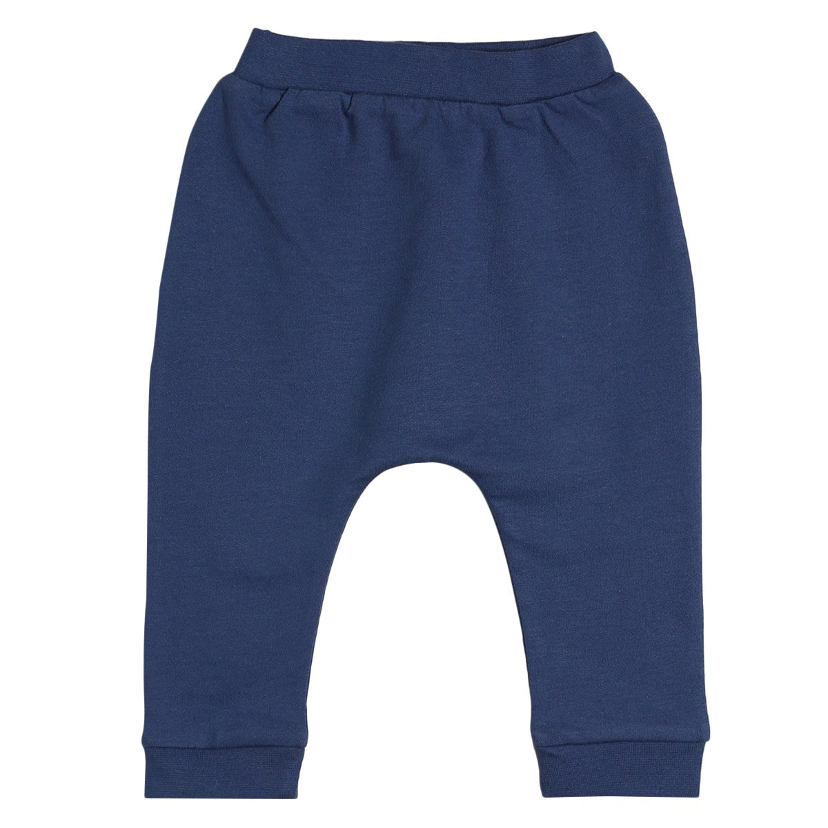 Baby Boys White, Blue and Mustard Cotton Printed Joggers Pack of 3 Regular Fit Lounge Pants