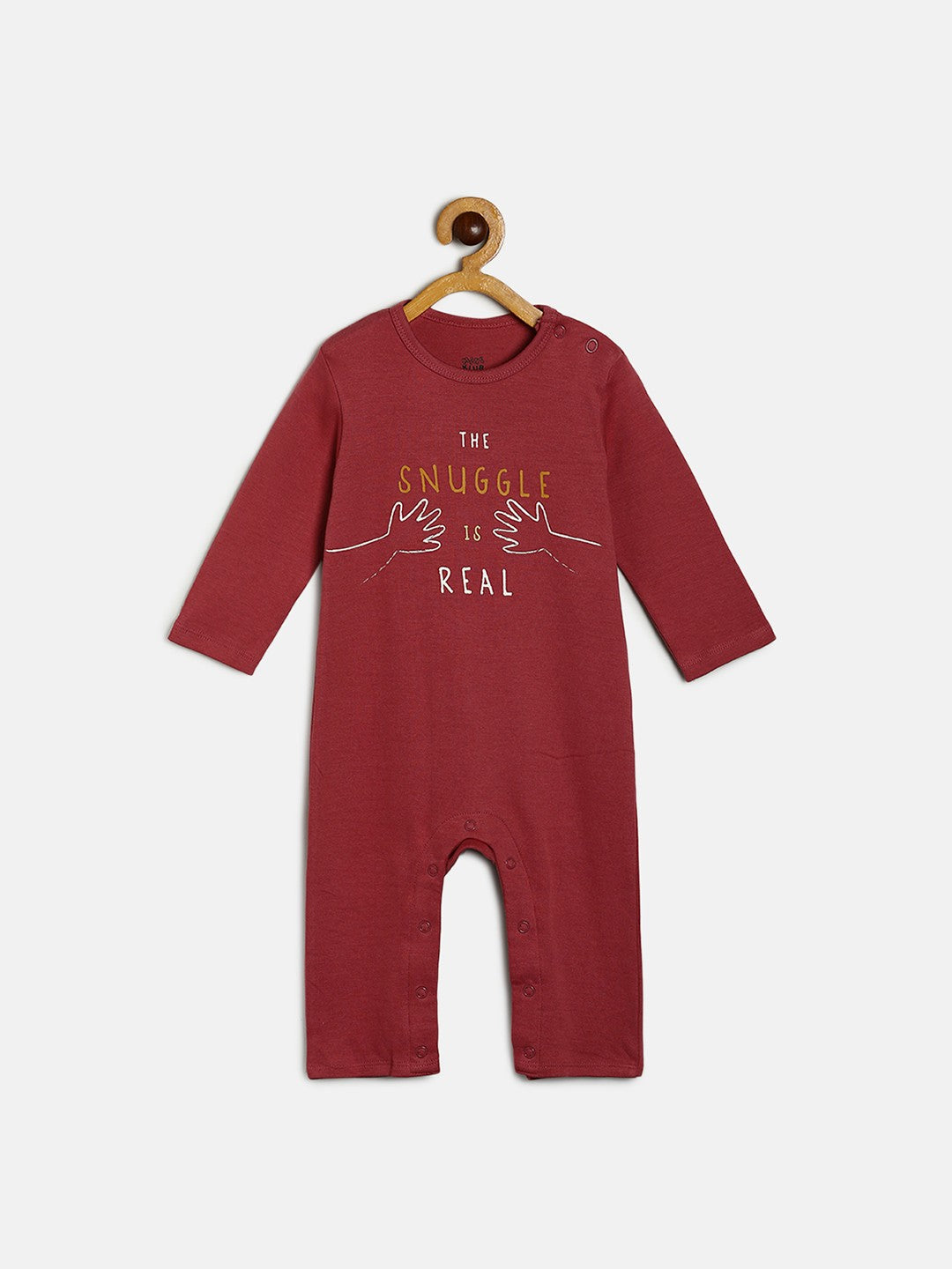 Boys Maroon Pack Of 2 Romper
