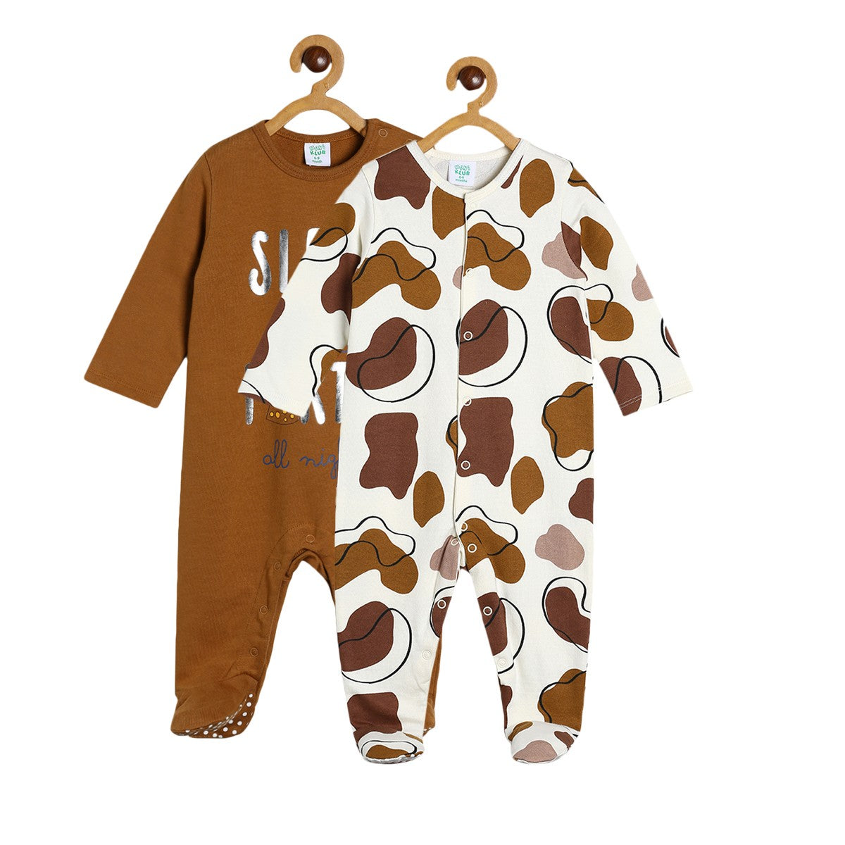 Boys Multicolor Pack Of 2 Sleep Suit