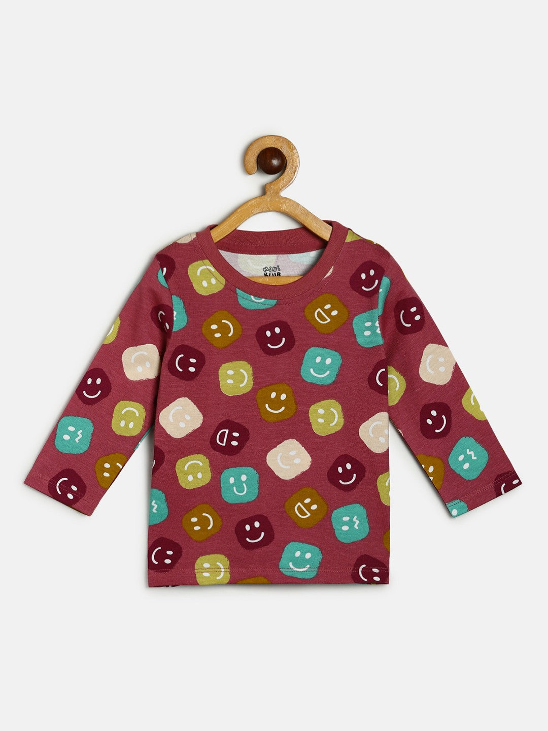 Boys Pack Of 3 T-Shirt - Brown/ Marshmallow/ Maroon