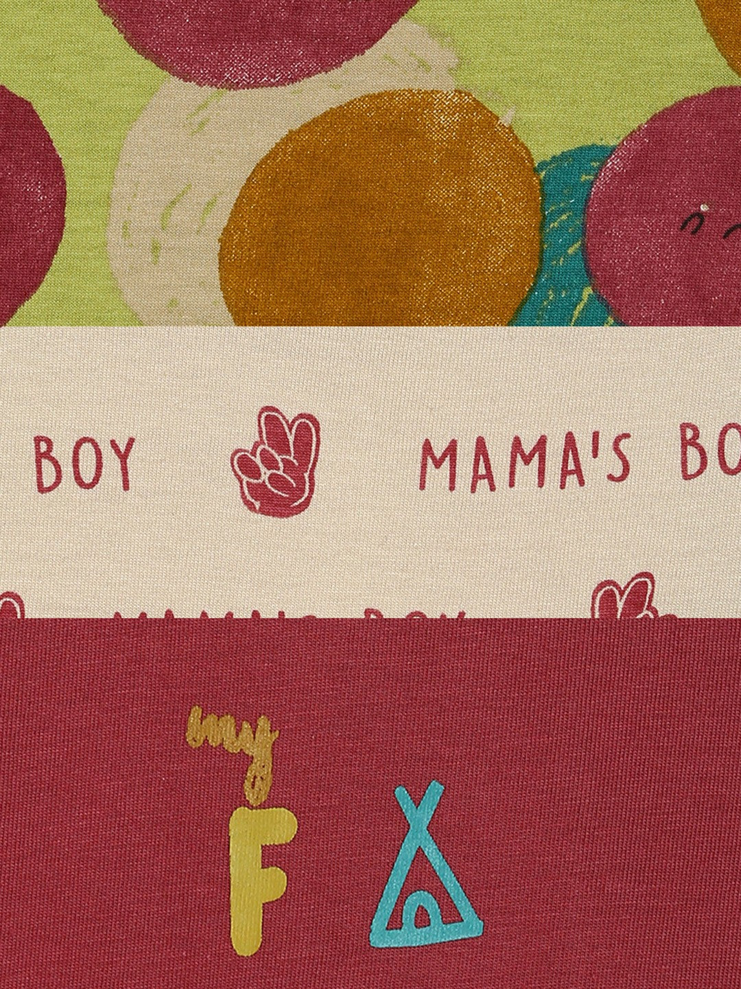Boys Multicolor Pack Of 3 T-Shirt
