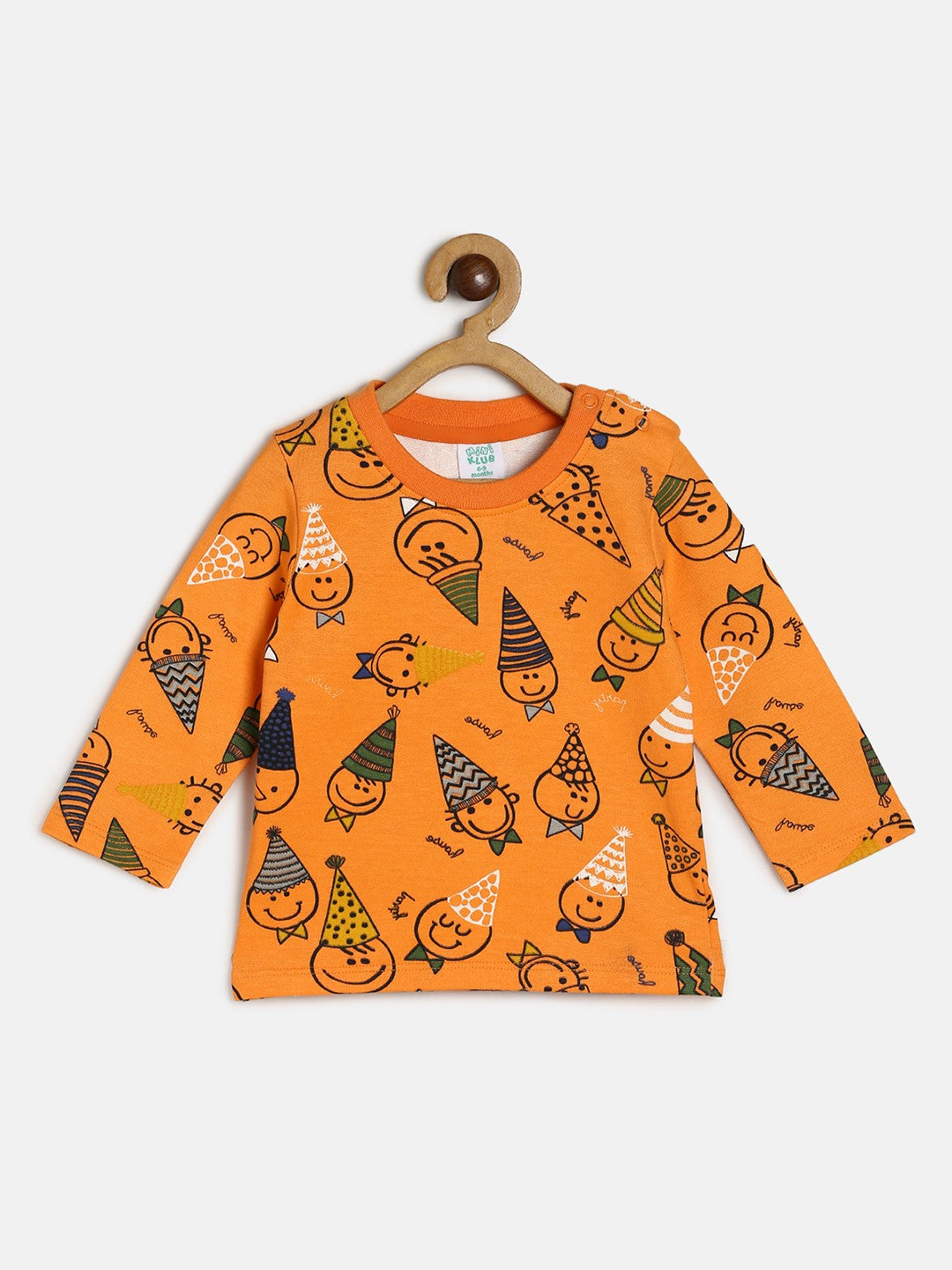 Boys Pack Of 3 T-Shirt - Orange/Marshmallow/Mustard