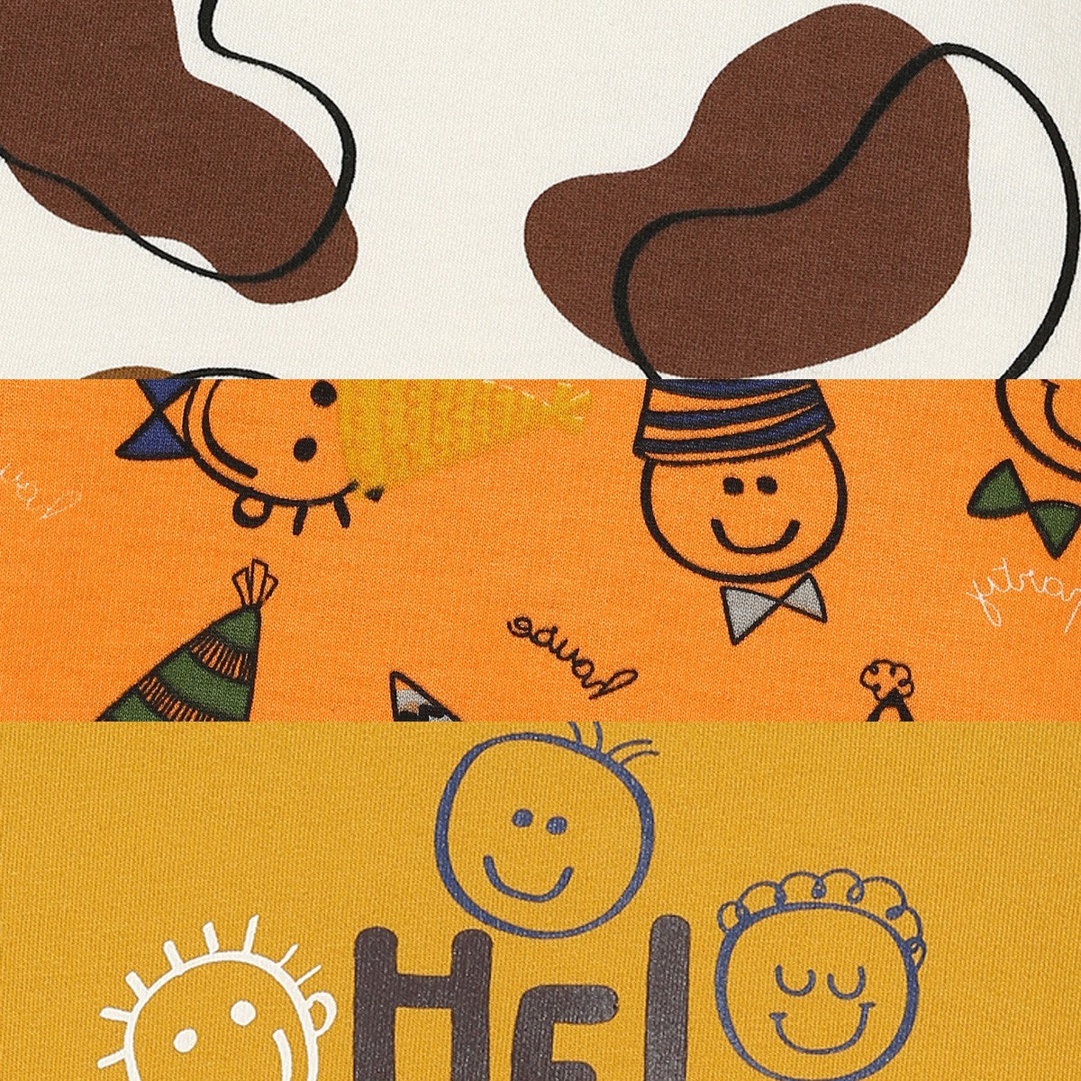 Boys Multicolor Pack Of 3 T-Shirt