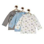 Boys Multicolor Pack Of 3 T-Shirt