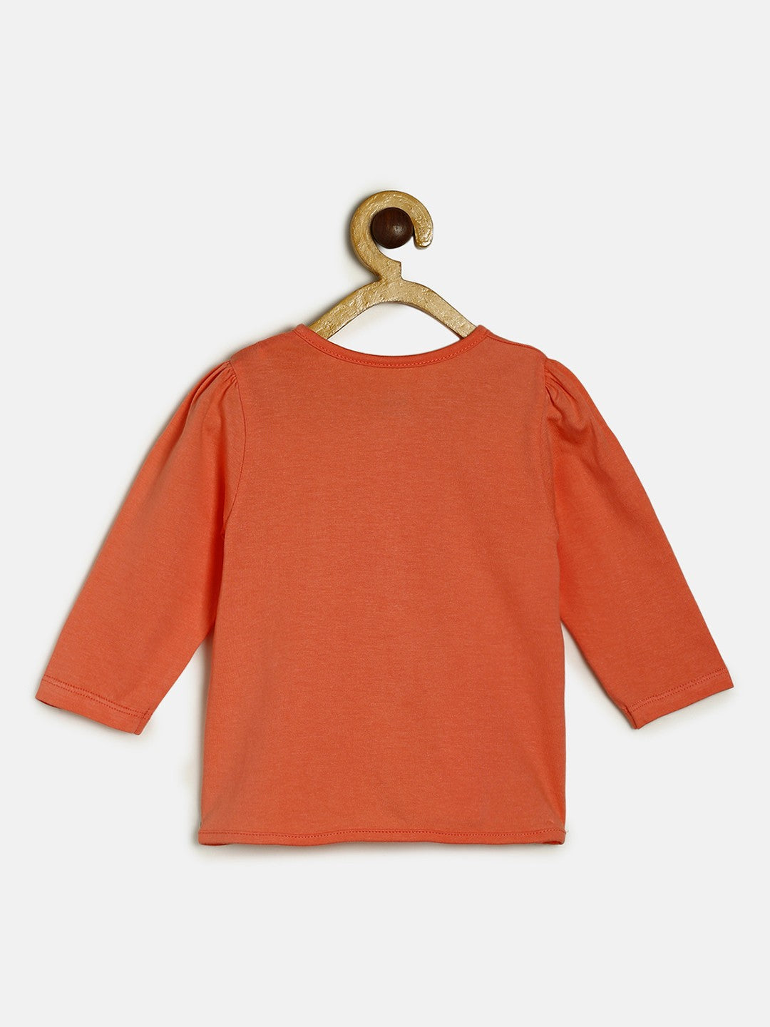 Baby Girls Peach Grey & Yellow Cotton Printed Front Open T-Shirt Pack of 3 Full Sleeve Regular Fit Casual Wear T-Shirts