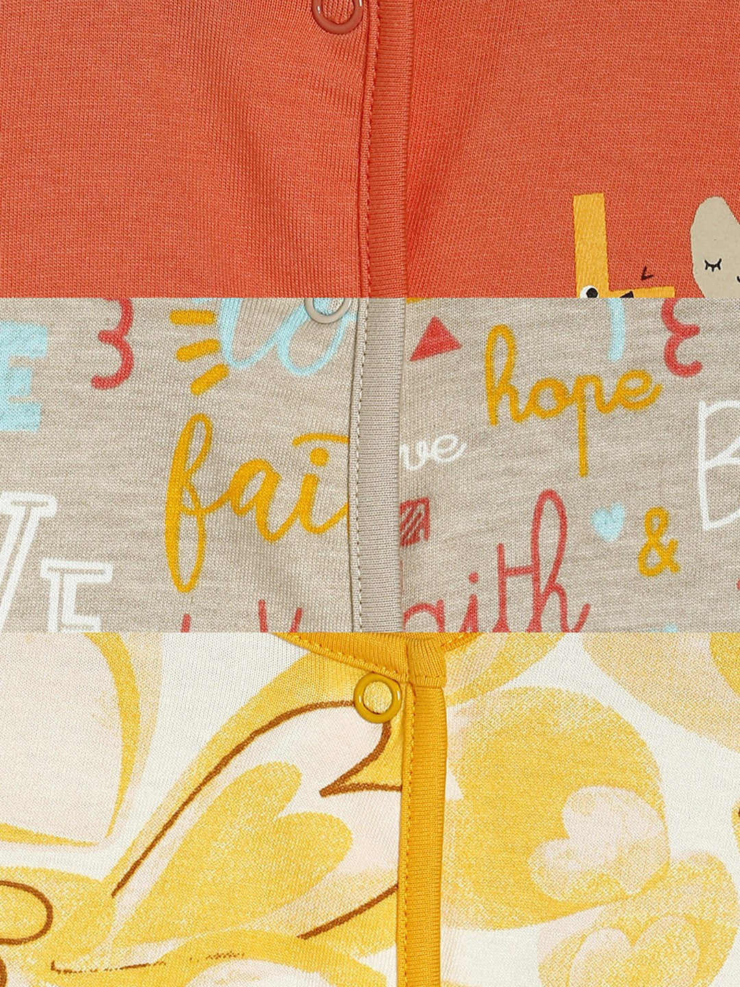 Girls Multicolor Pack Of 3 Front Open Vest