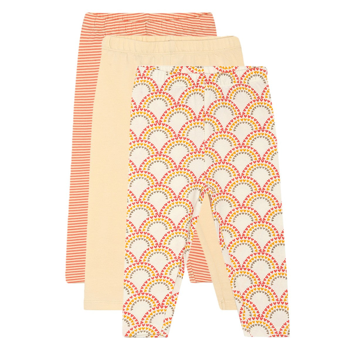 Girls Multicolor Pack Of 3 Legging