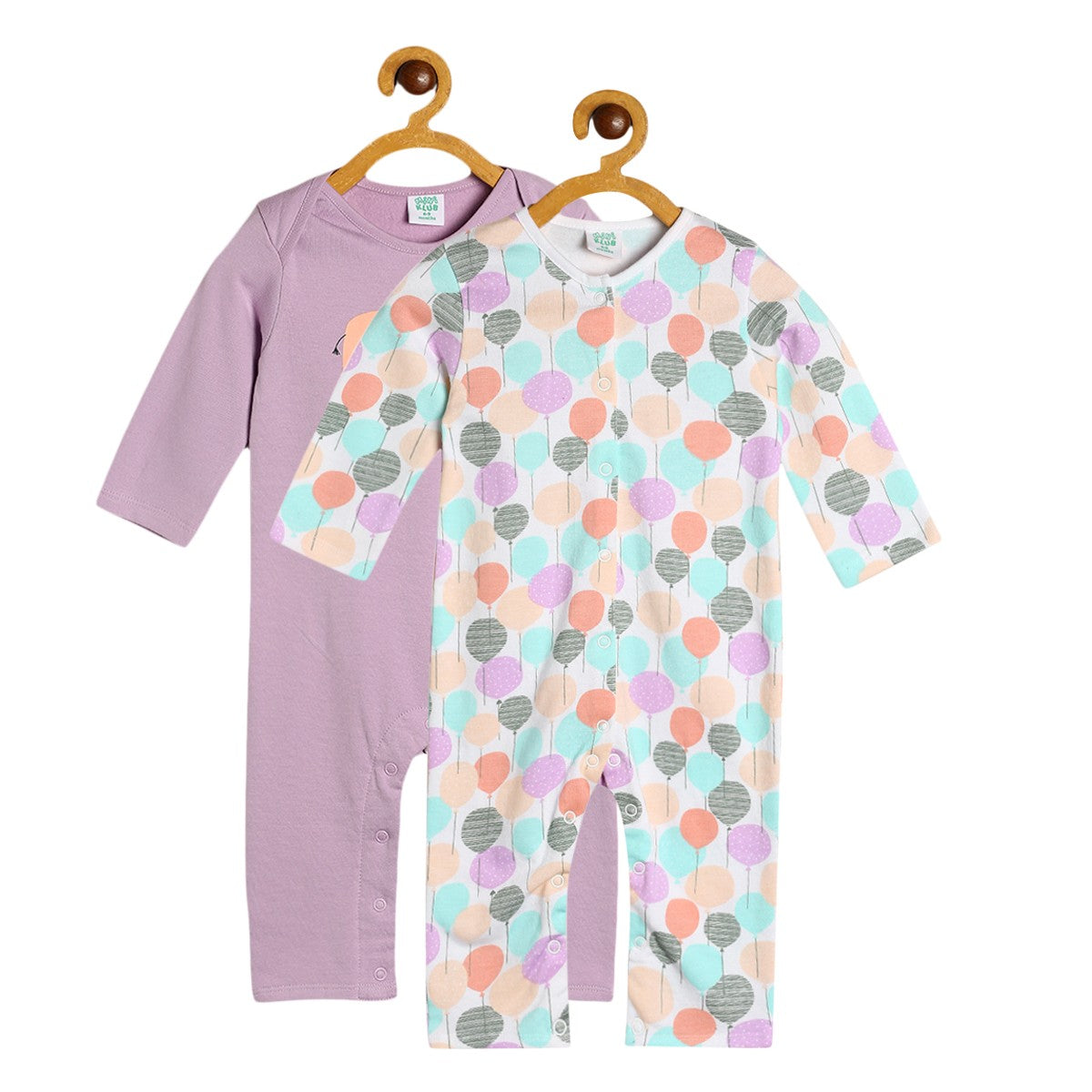 Girls Multicolor Pack Of 2 Romper
