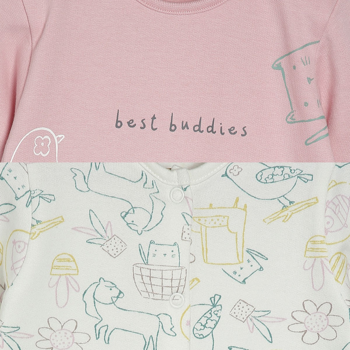 Girls Multicolor Pack Of 2 Romper