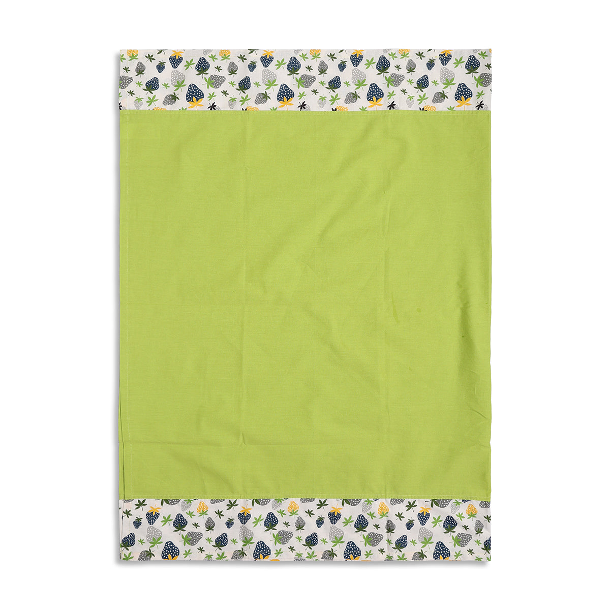 Baby Unisex Green and White Cotton Printed Baby Blanket and Napkin Set Casual Baby Essentials