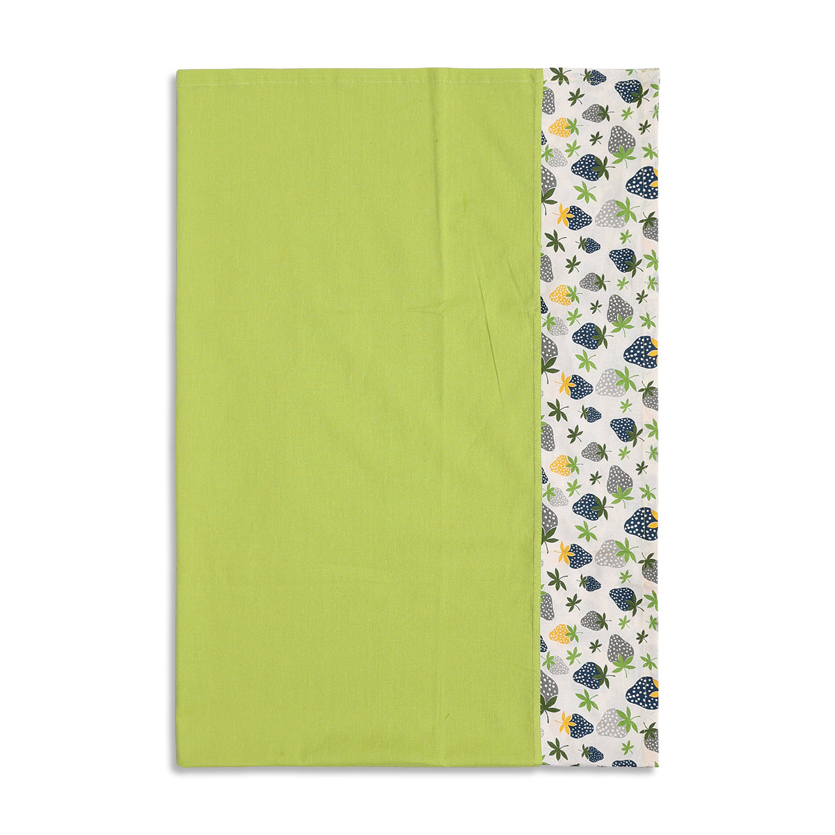 Baby Unisex Green and White Cotton Printed Baby Blanket and Napkin Set Casual Baby Essentials