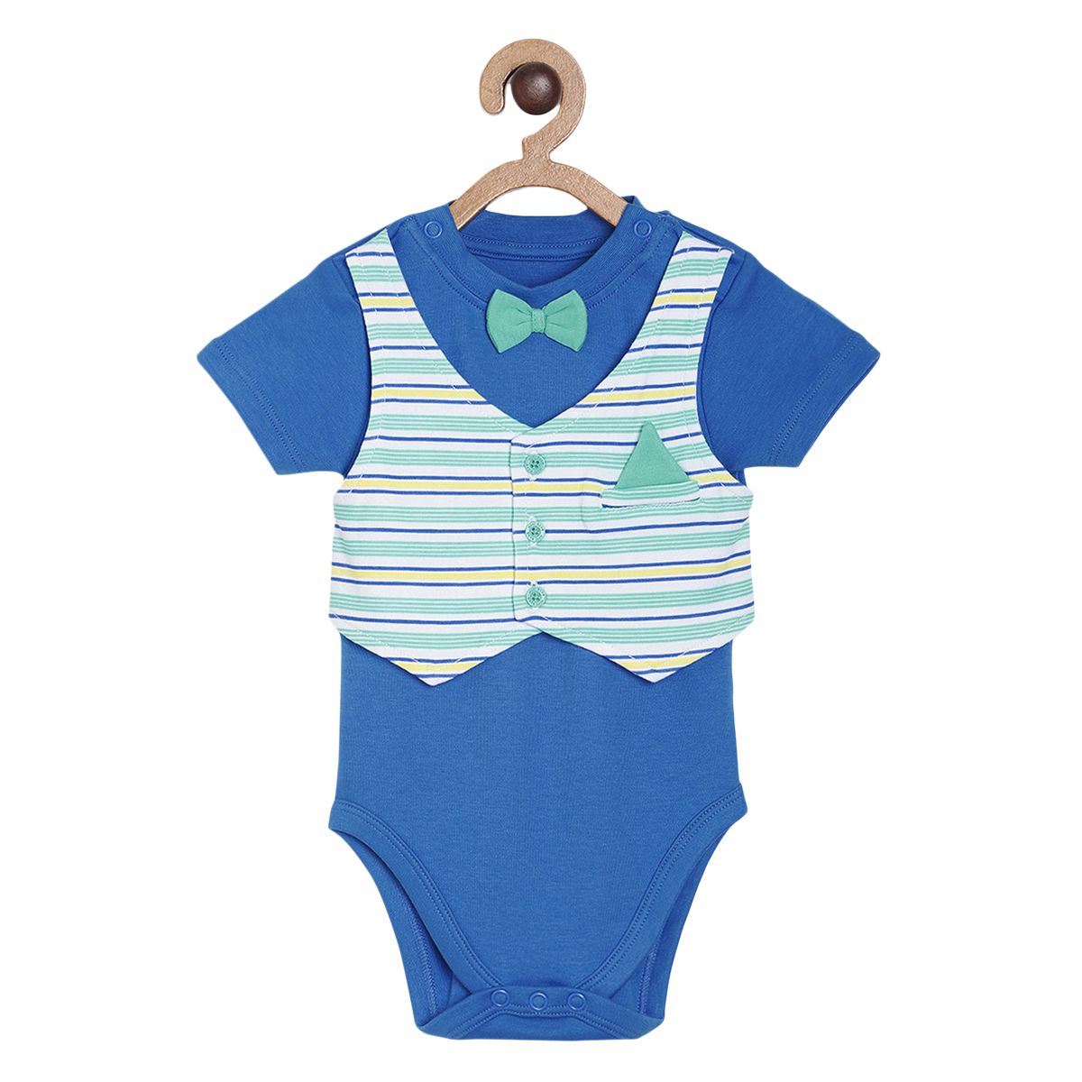 Boys Blue Body Suit And Bottom