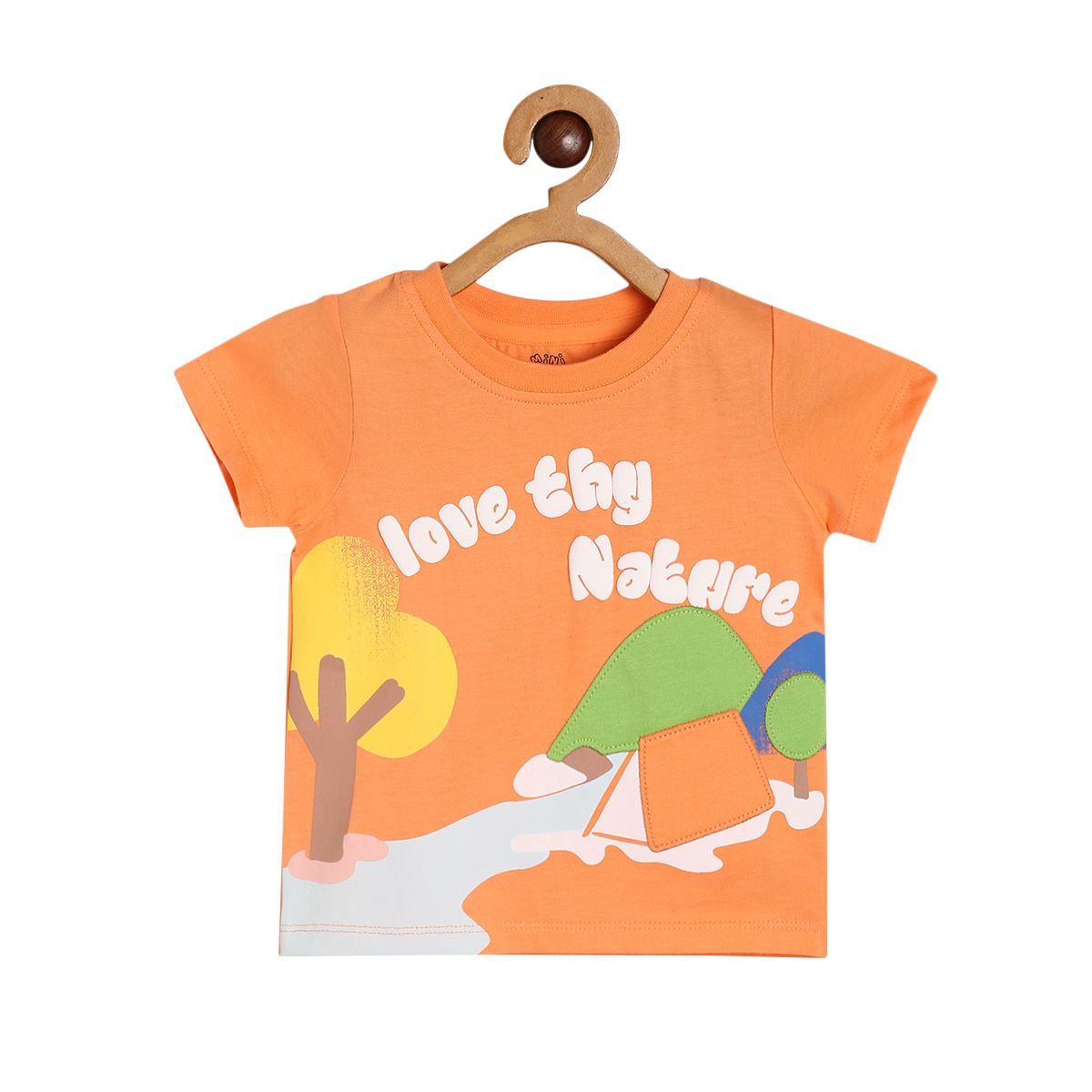 Boys Orange T-Shirt And Bottom