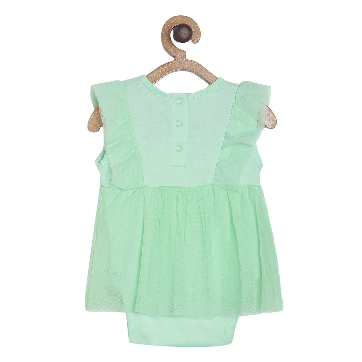 Girls Mint Green Pack Of 2 Body Suit