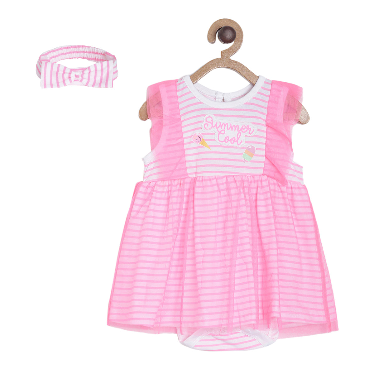 Girls Neon Pink Np Pack Of 2 Body Suit