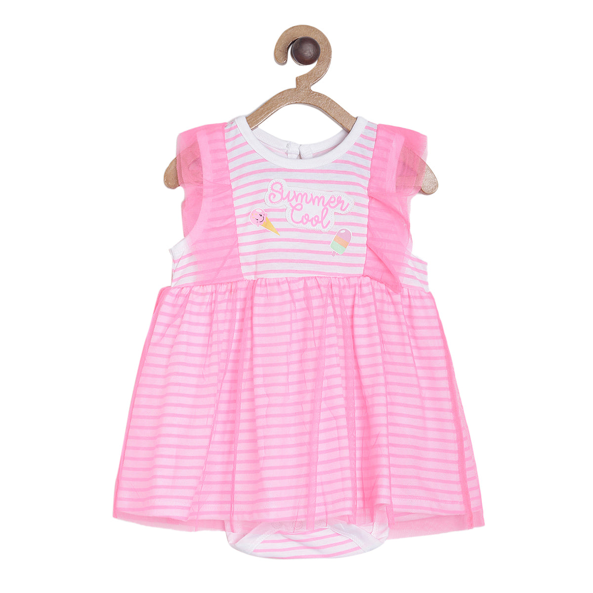 Girls Neon Pink Np Pack Of 2 Body Suit