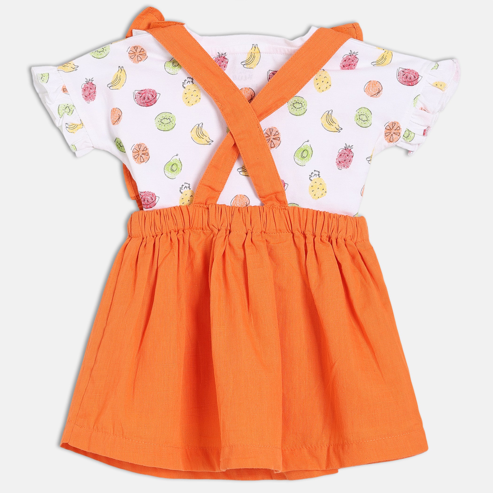 Girls Multicolor Pack Of 2 Pinny Set