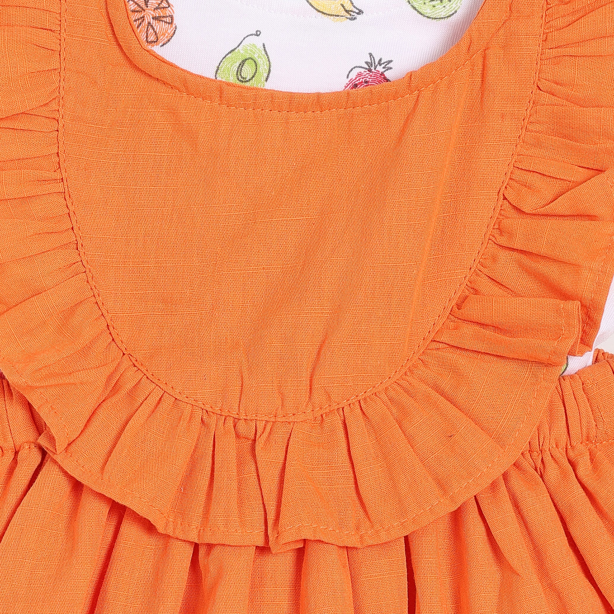 Girls Multicolor Pack Of 2 Pinny Set