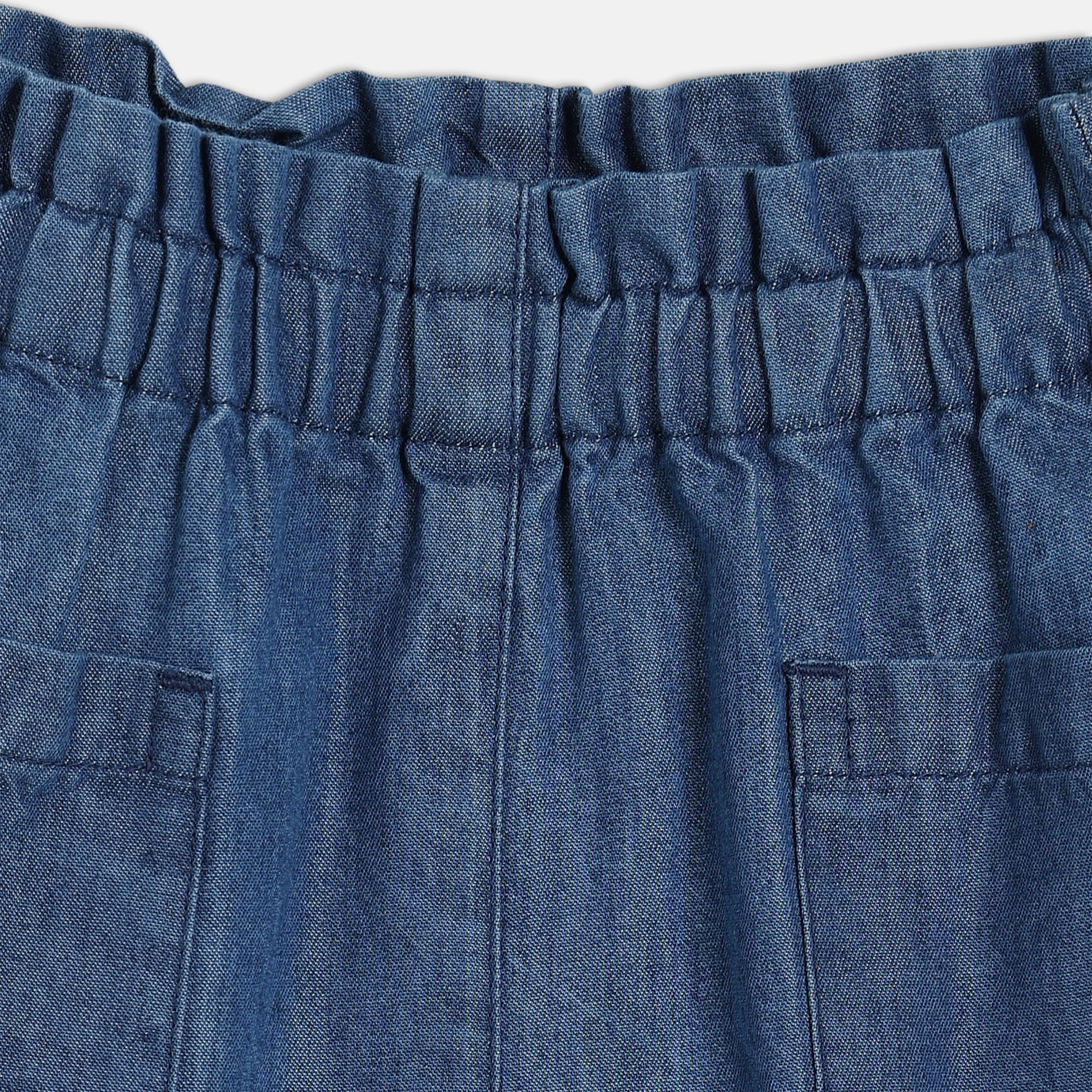 Girls Blue Pack Of 1 Woven Pant