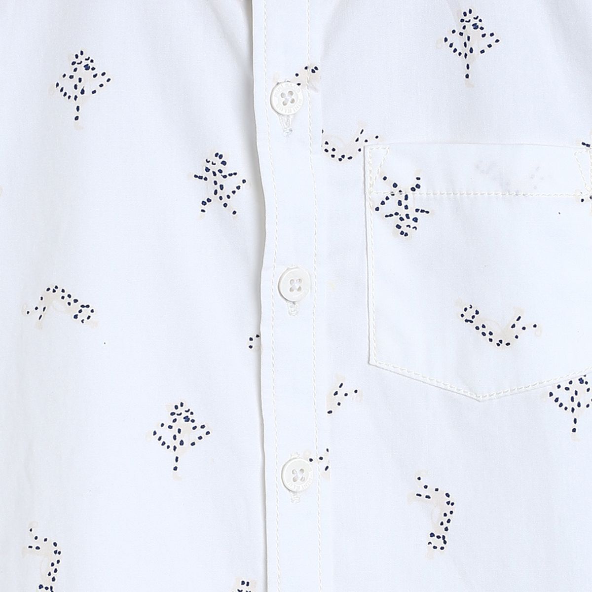 Boys White Pack Of 1 Shirt