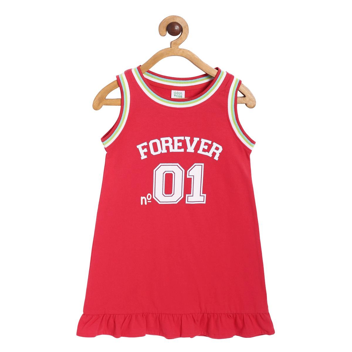 Girls Red Pack Of 1 Dress