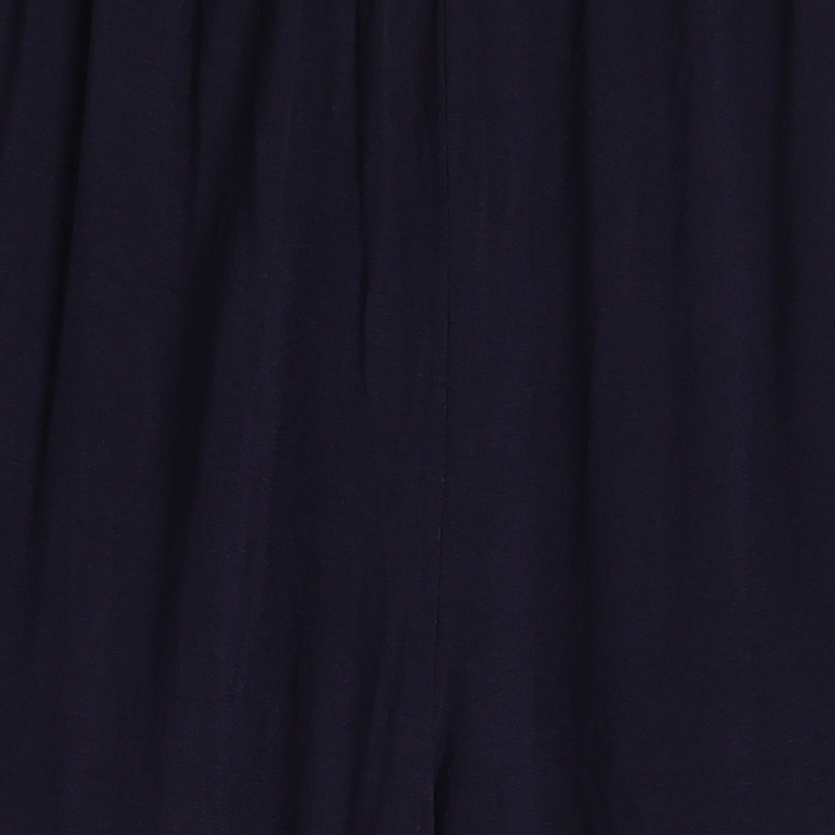 Women Navy Blue Solid Wide Leg Palazzo Pants Relaxed Fit Casual Bottom Wear