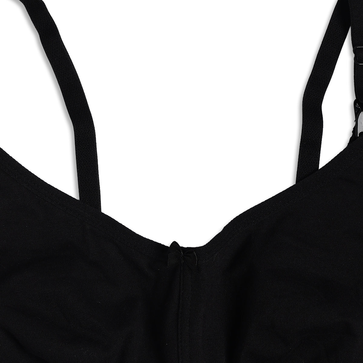 Women Black Cotton Nursing Bra Adjustable Strap Maternity Innerwear