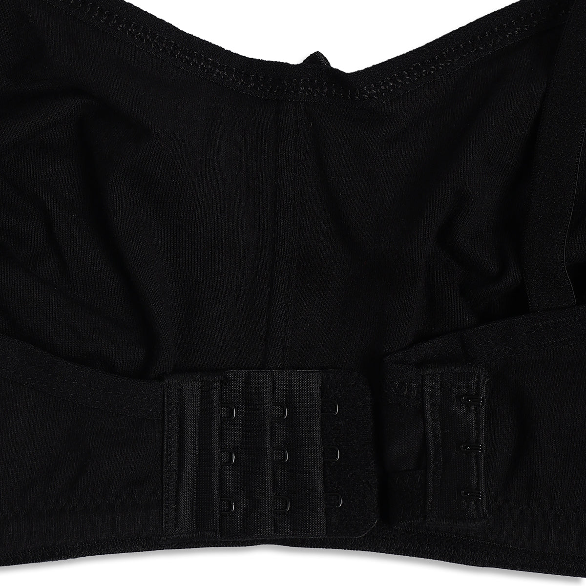 Women Black Cotton Nursing Bra Adjustable Strap Maternity Innerwear