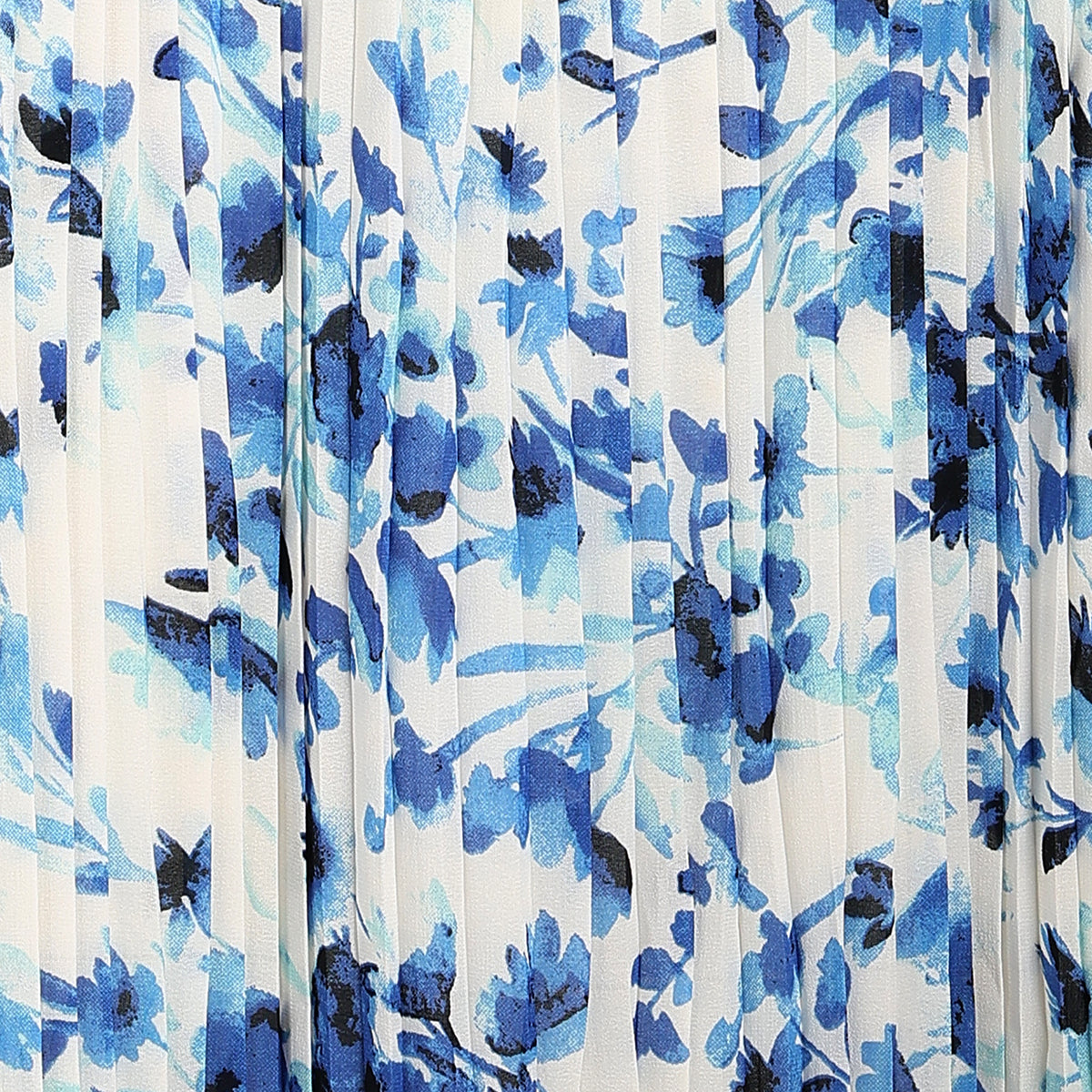 Women Blue Floral Printed Pleated Maternity Maxi Dress