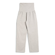 Women Grey Cotton Maternity Straight Fit Lounge Pants