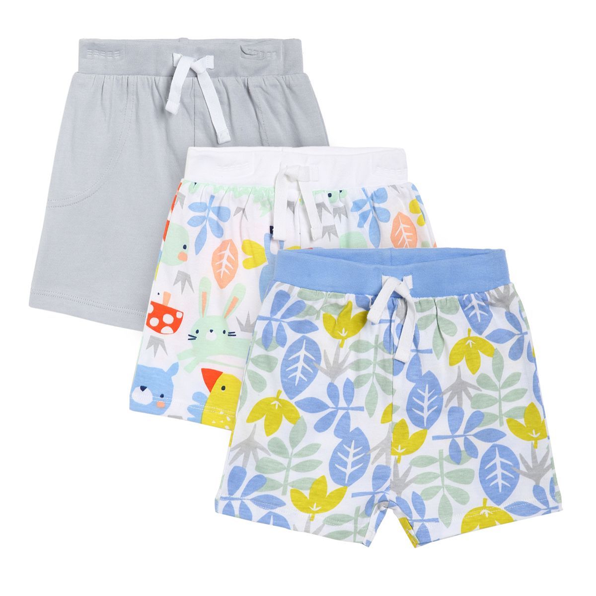 Boys Multicolor Pack Of 3 Shorts
