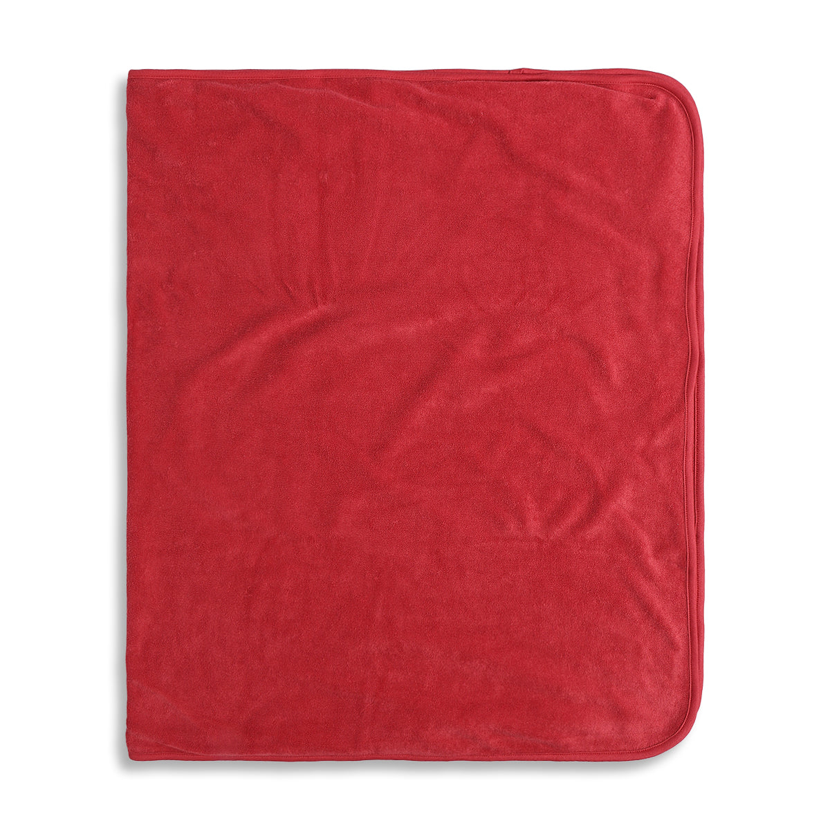 Baby Unisex Beige and Red Coral Fleece Printed Blanket Pack of 2 Soft Baby Blankets