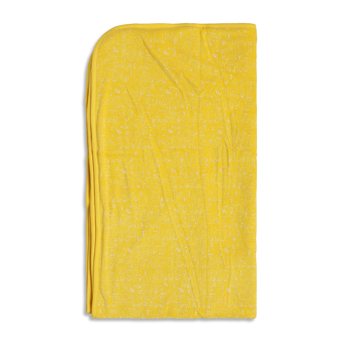 Baby Unisex Grey and Yellow Coral Fleece Printed Blanket Pack of 2 Soft Baby Blankets
