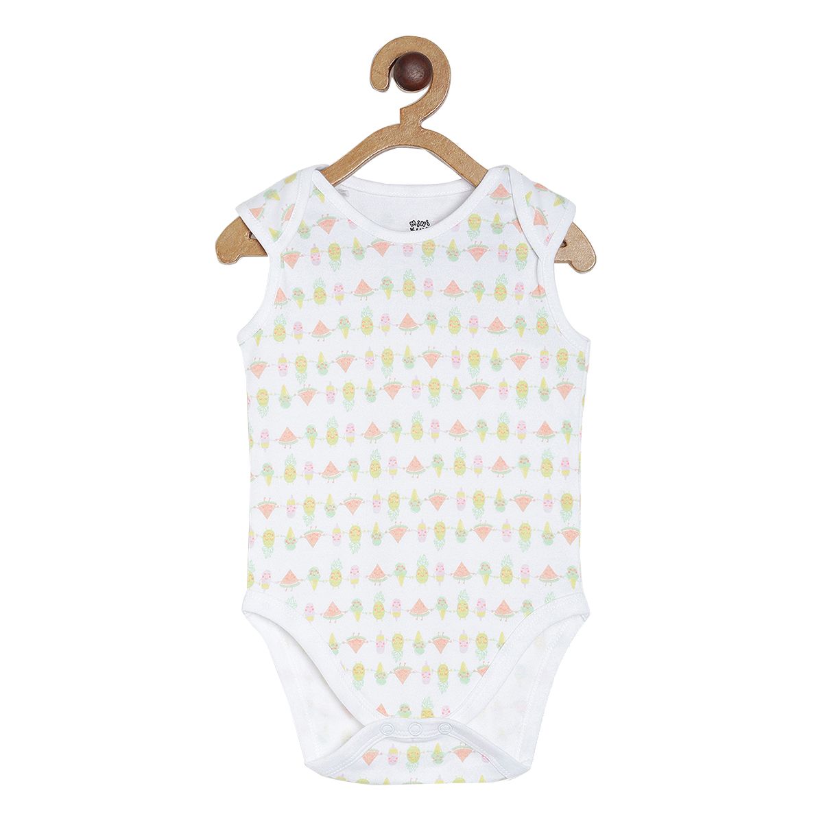 Girls Multicolor Pack Of 3 Body Suit
