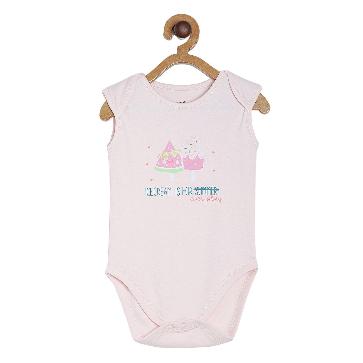 Girls Multicolor Pack Of 3 Body Suit