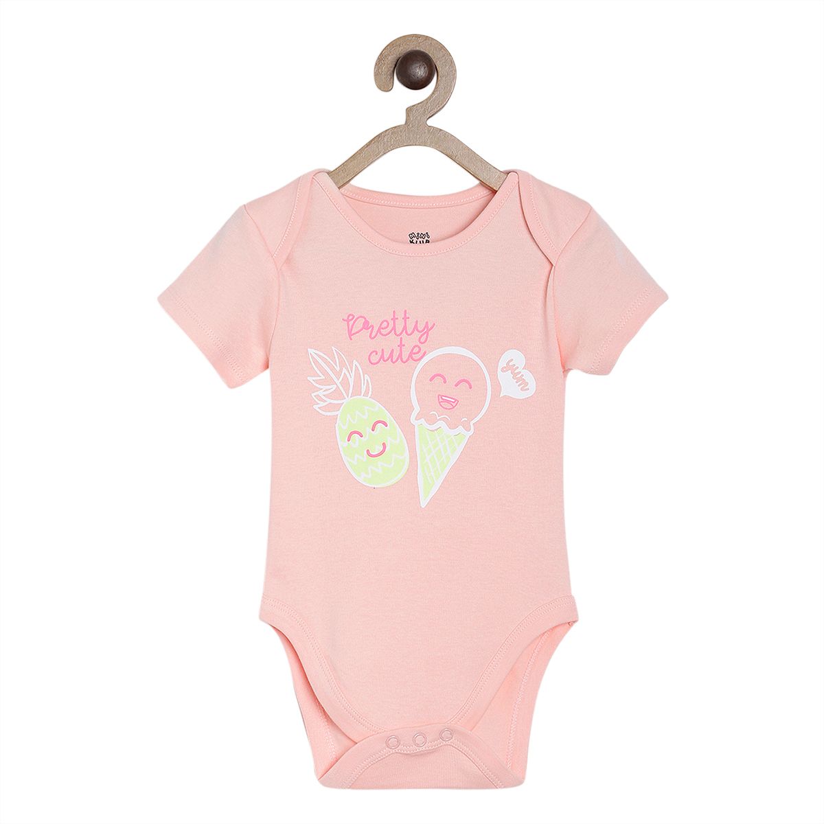 Girls Multicolor Pack Of 3 Body Suit