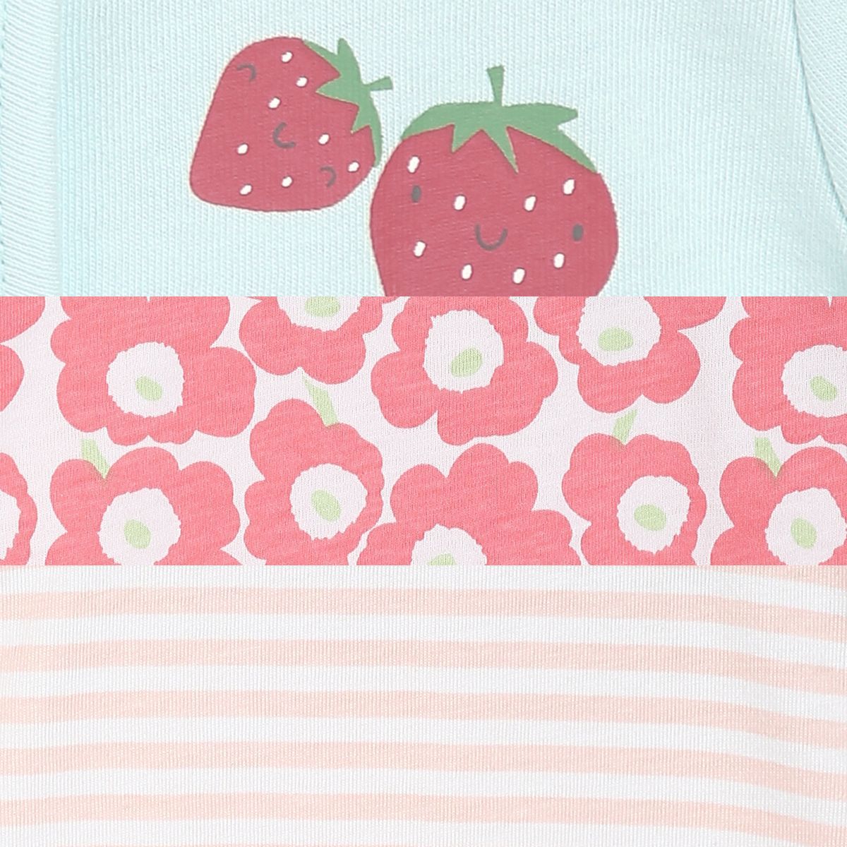Girls Multicolor Pack Of 3 Front Open Vest