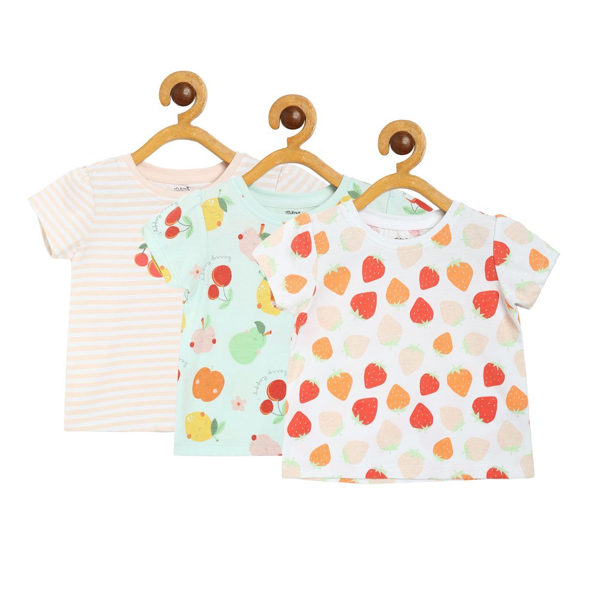 Girls Multicolor Pack Of 3 Knit Top