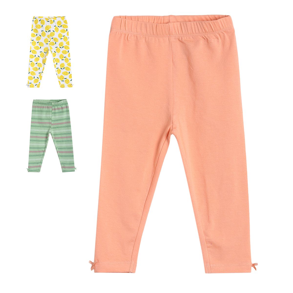 Girls Multicolor Pack Of 3 Legging