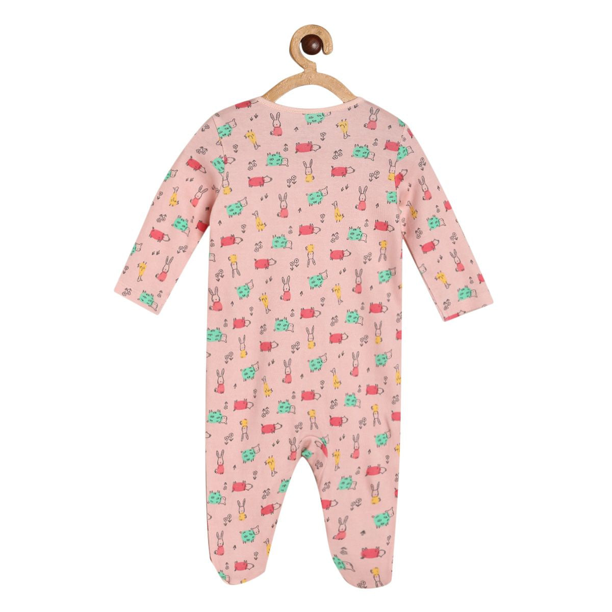 Girls Multicolor Pack Of 2 Sleep Suit