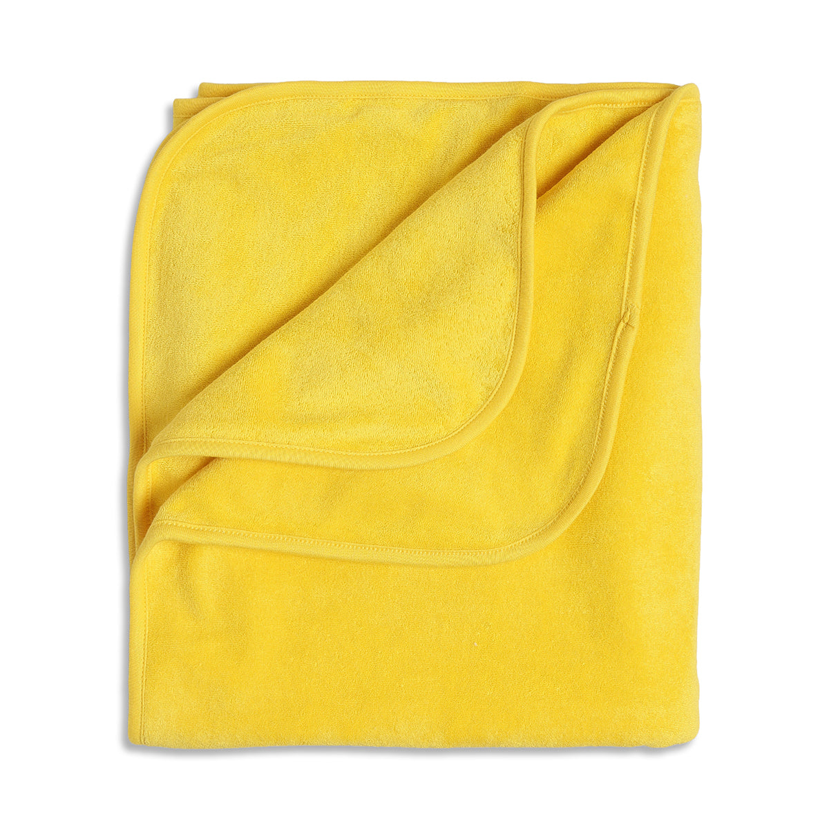 Baby Girls Beige and Yellow Coral Fleece Floral Printed Blanket Pack of 2 Soft Baby Blankets