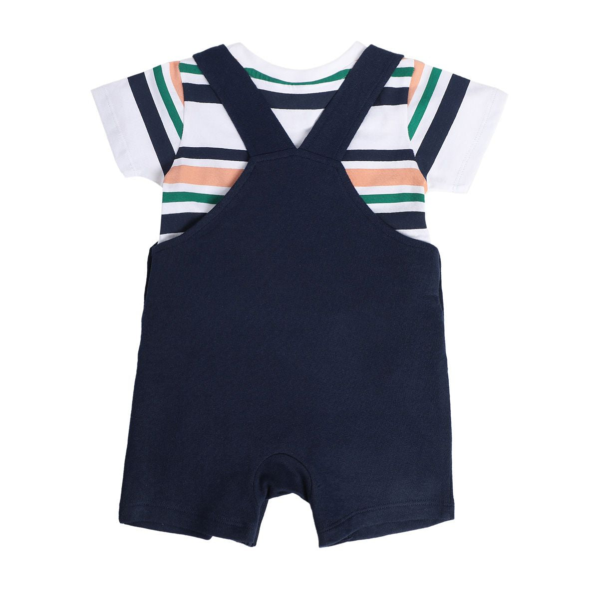 Boys Blue Pack Of 2 Dungaree Set