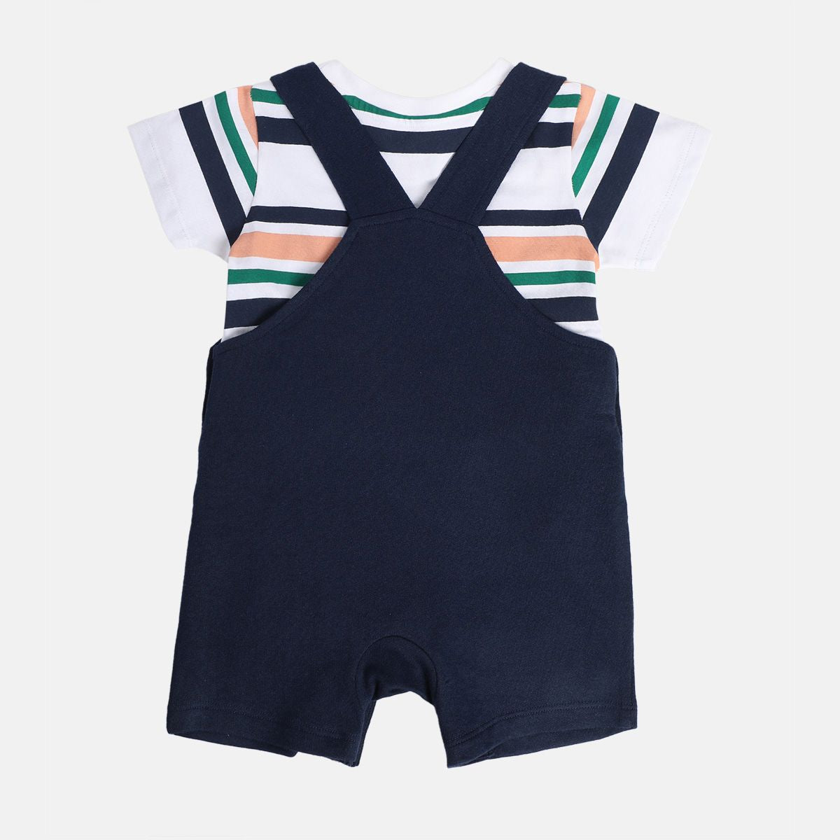 Boys Blue Pack Of 2 Dungaree Set