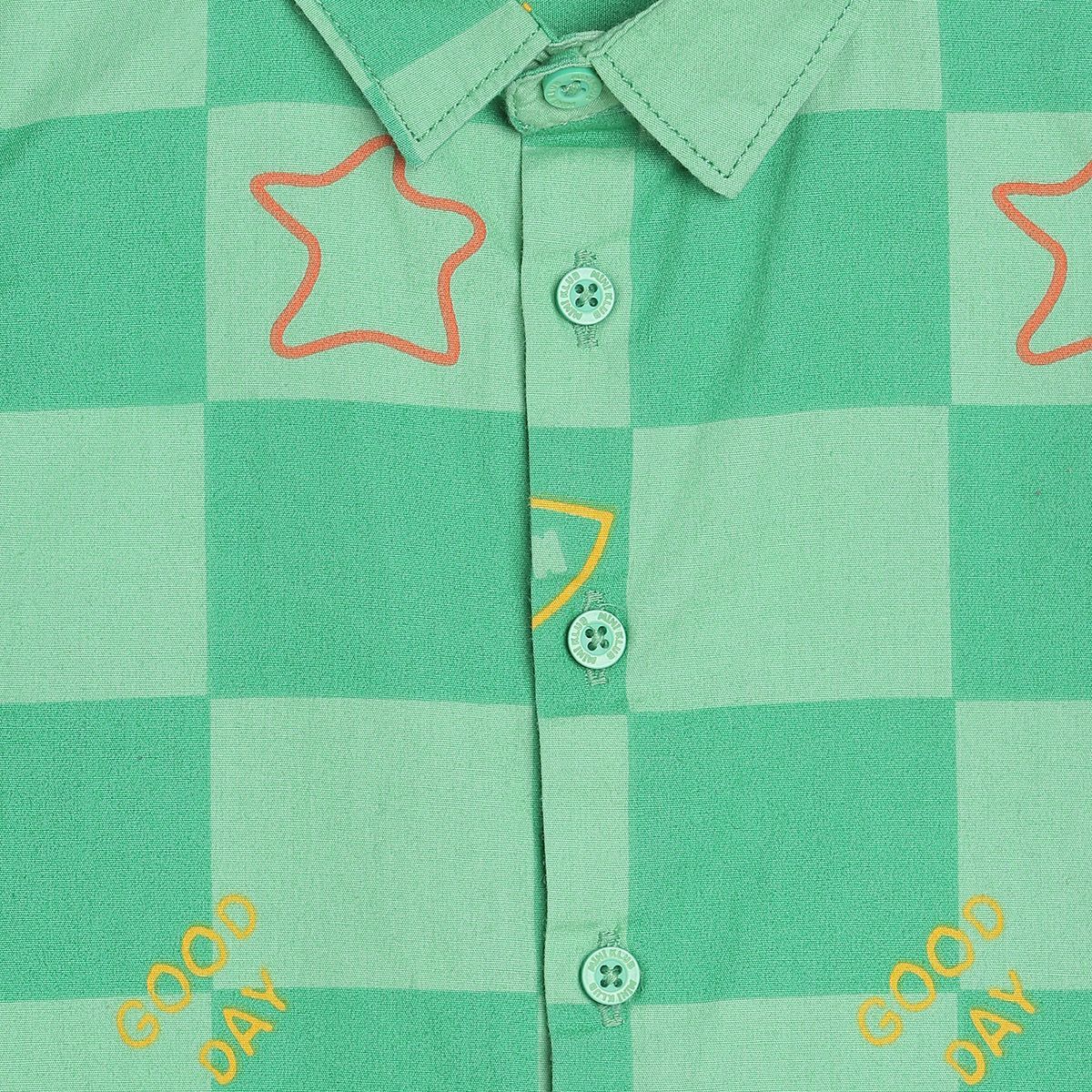 Boys Green Pack Of 1 Shirt