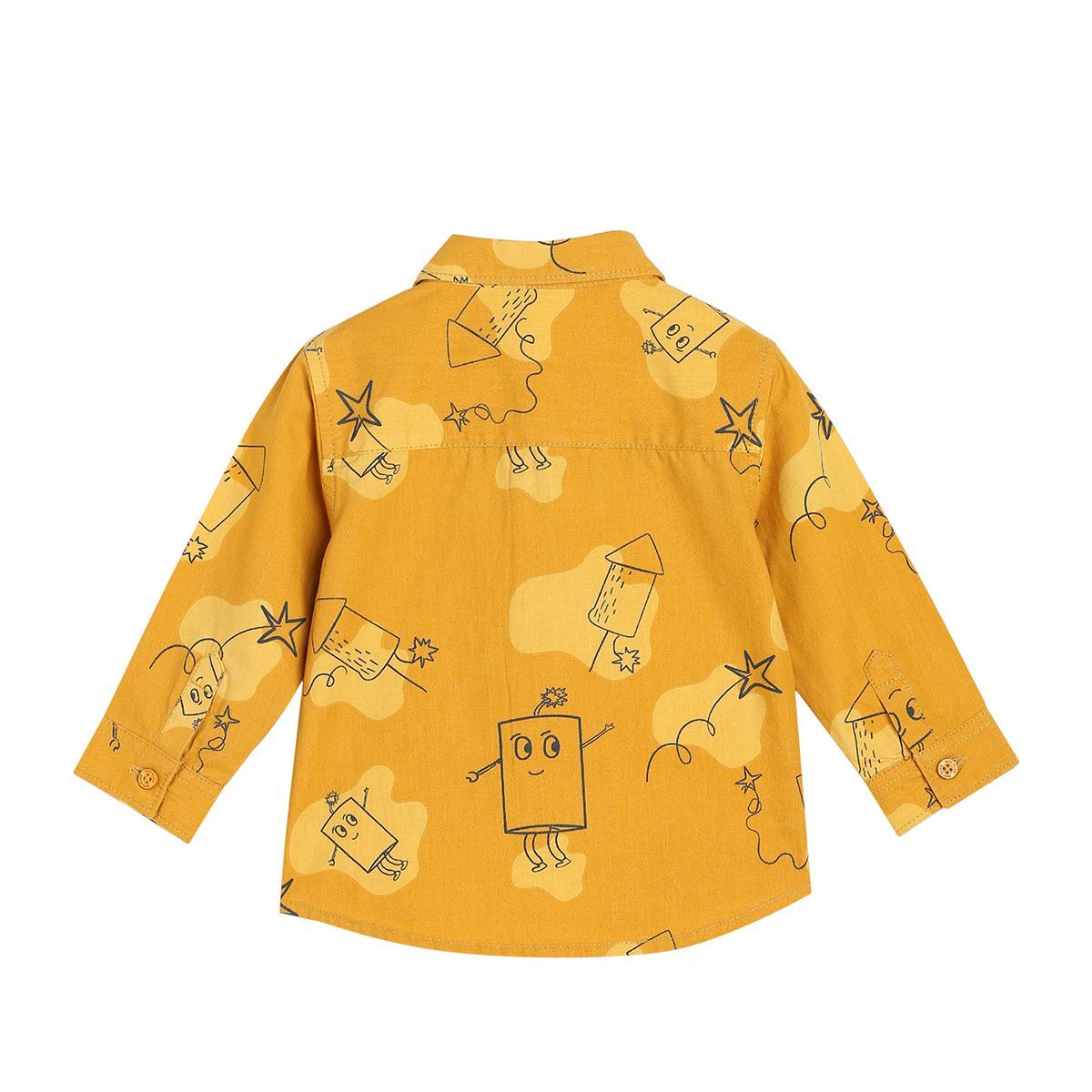 Boys Yellow Pack Of 1 Shirt