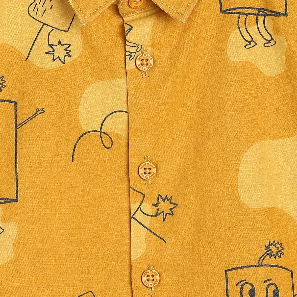 Boys Yellow Pack Of 1 Shirt