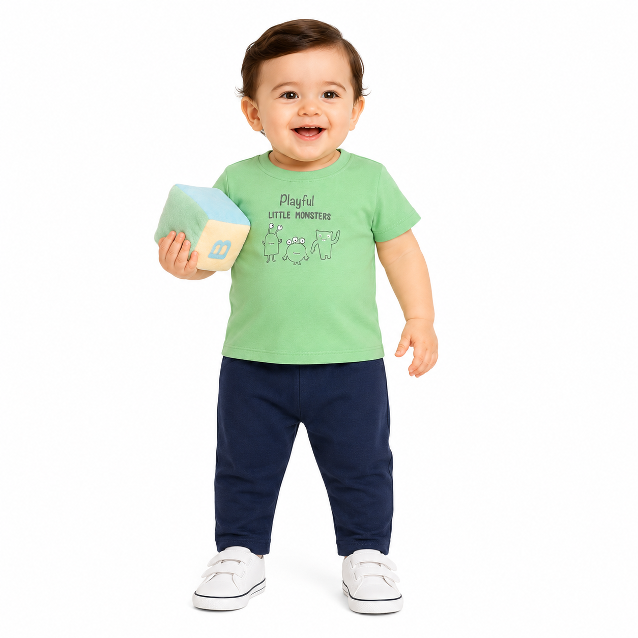 Boys Multicolor Pack Of 2 Top And Bottom