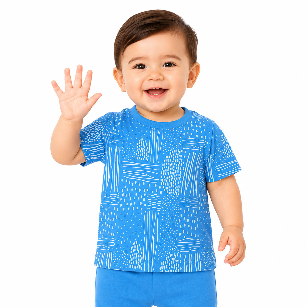 Boys Blue Pack Of 2 Top And Bottom