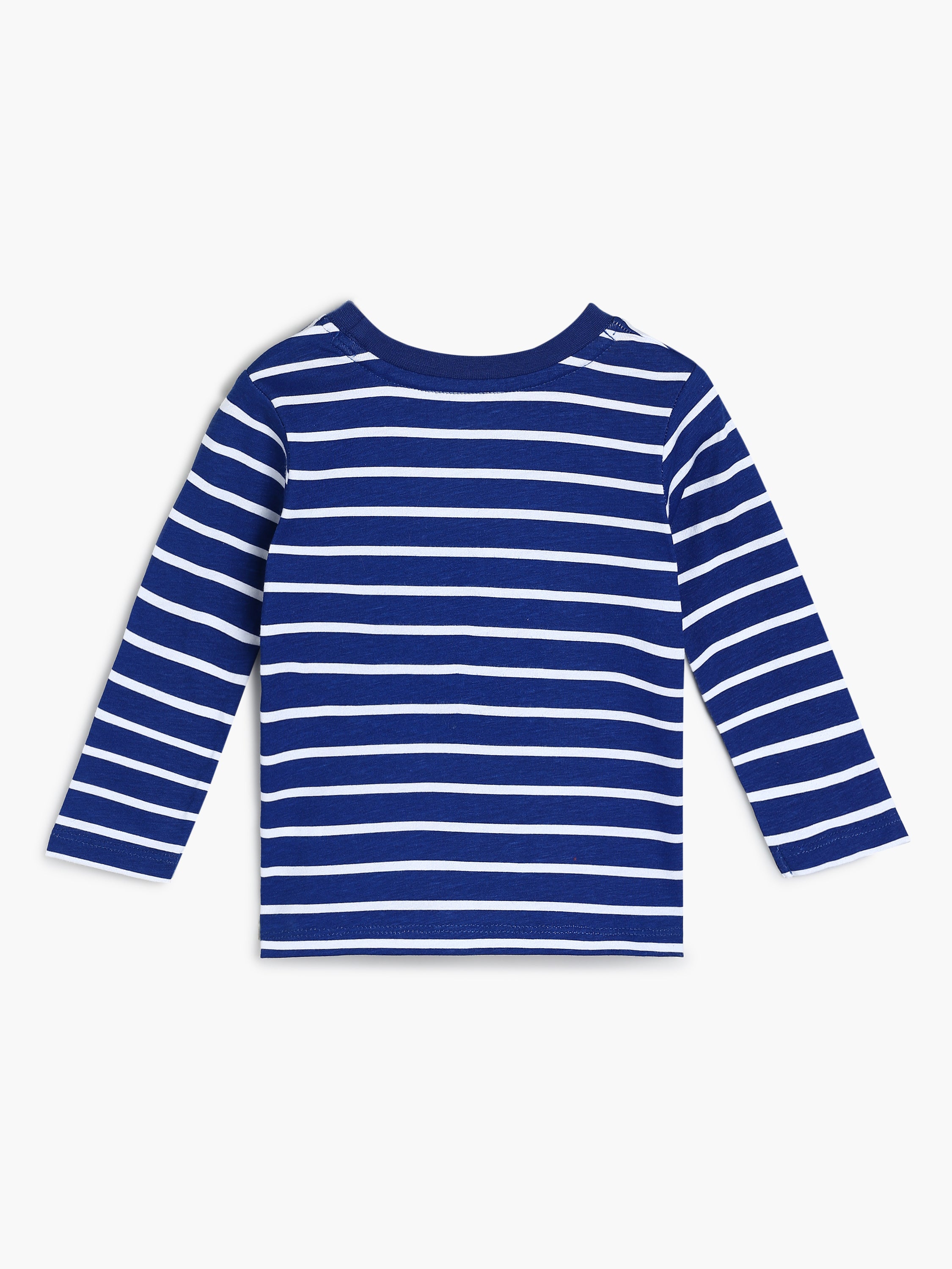 Boys Blue and Grey Dinosaur Print Pack of 3 Full Sleeve T-Shirts
