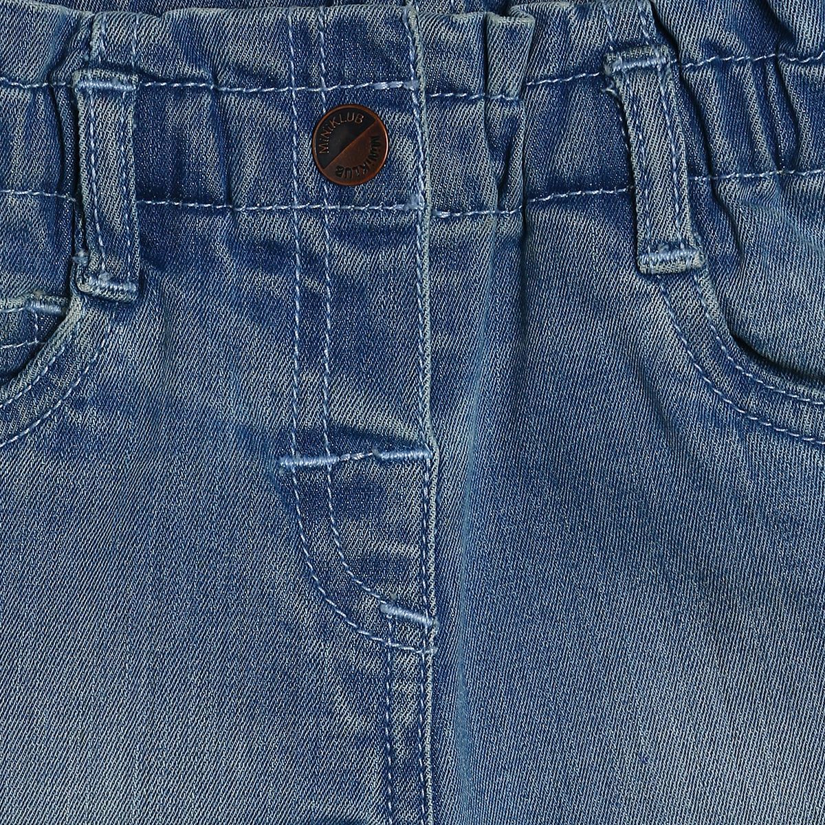 Girls Mid Blue Pack Of 1 Denim Pant